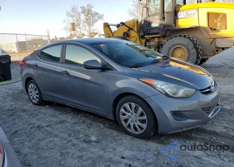 2012 Hyundai Elantra Gls from USA, damaged, VIN 5NPDH4AEXCH096318